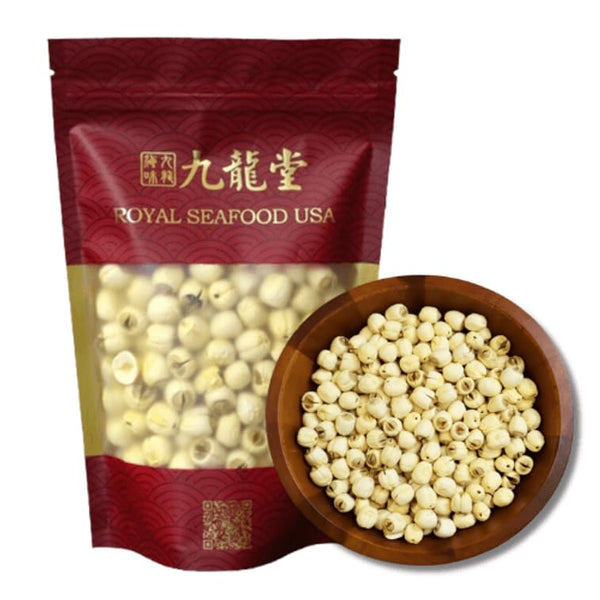 Royal Seafood USA Premium Raw White lotus seed core removed 450g 1
