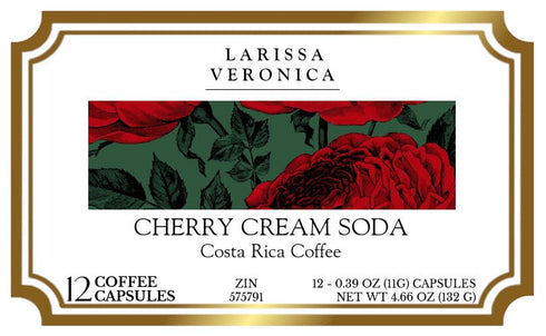 Larissa Veronica (12 575791) 2 Pack Cherry Cream Soda Costa Rica Coffee (Single Serve K-Cup Pods) (Gourmet, Naturally