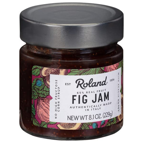 8.1 Pack 1 Roland Foods Fig Jam, Specialty Imported Food, Ounce Jar