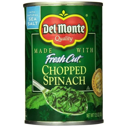 Generic Fresh Cut Chopped Spinach, 13.5 oz Cans (Pack of 6)