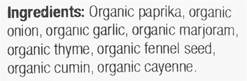 Cajun Seasoning Certified Organic - 16 oz