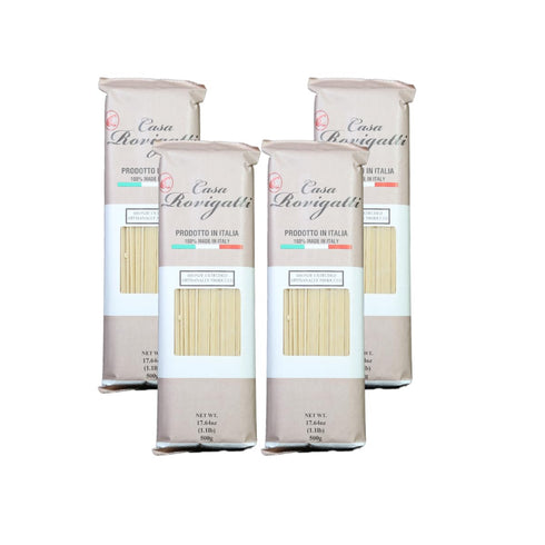 Casa Rovigatti Fettuccelle, Italian Bronze Extruded Pasta, Artisanally Produced, 17.64 oz (500g),
