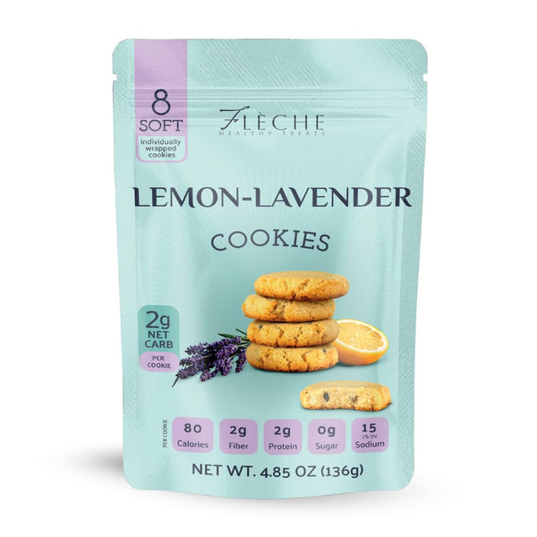 European Lemon-Lavender Cookies, Sugar Free, Vegan, Low Carb, Dairy Free, Gluten Free,