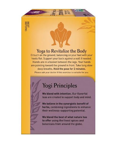Immune 16 Count Yogi Tea, Tea Stress Elderberry Lemon Balm Organic