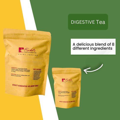 (60 Bags/120 Cups) Rachels Tea: Turmeric, Wild Yam, Ginger, Marshmallow, Chamomile, Peppermint, Fennel Slippery Elm