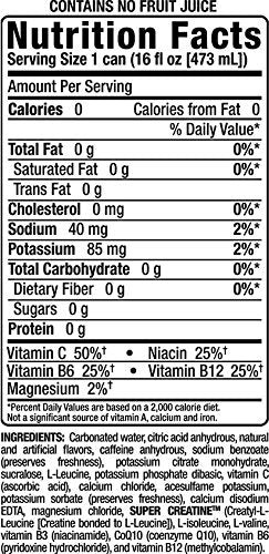 16-Ounce Pack 12 Bang Energy Purple Haze, Sugar-Free Energy Drink, |