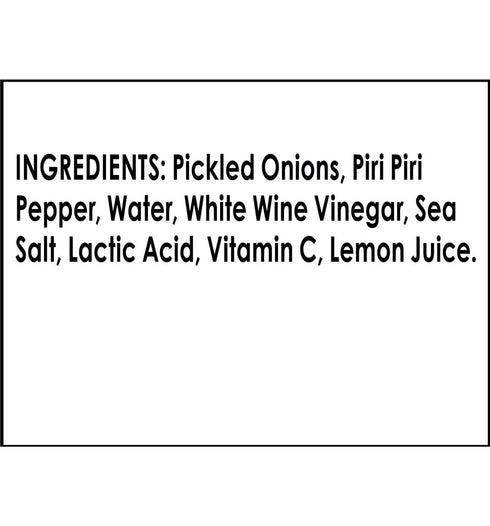 Tassos 10.2 OZ Piri Piri Cocktail Onions, Gluten Free