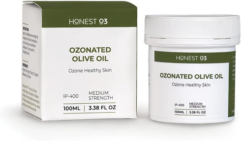 Ozonated Olive Oil, Organic Ozone Oil Infused Skin Care, Moisturizing and Cleansing for People & Pets