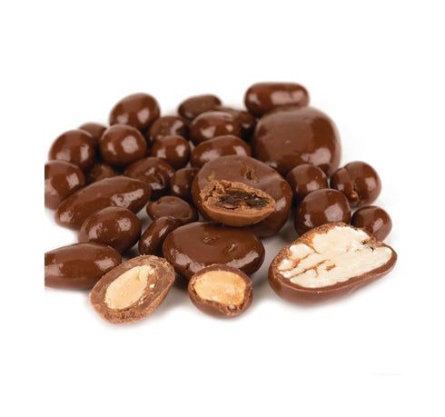 1 Planet Sweets Sugar Free Milk Chocolate Bridge Mix - Pound - Raisins Almonds Peanuts Pecans Chocolate Covered Nuts