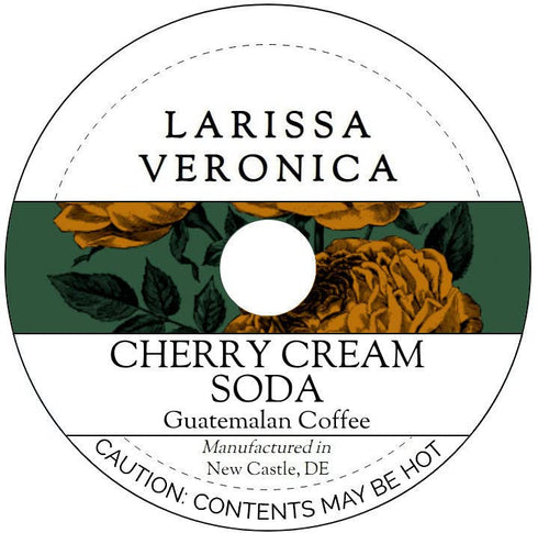 Larissa Veronica Cherry Cream Soda Guatemalan Coffee (Single Serve K-Cup Pods) (Gourmet, Naturally Flavored,