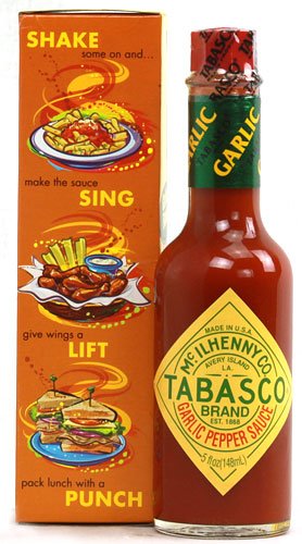 Tabasco Cayenne Garlic Sauce, 5 Fluid Ounces (2 Packs)