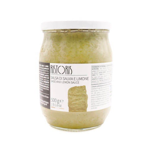 Sage & Lemon Sauce Authentic Italian Gourmet Condiment Made in Italy, Herb