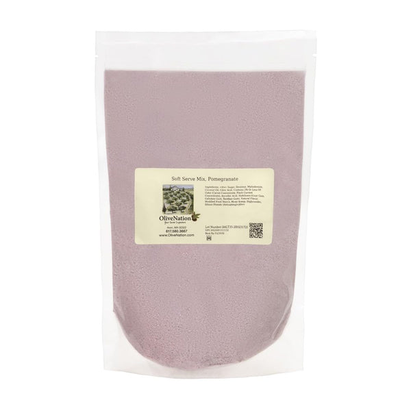 OliveNation Vegan Soft Serve Mix, Pomegranate - Non-Dairy Soft Serve Powder for