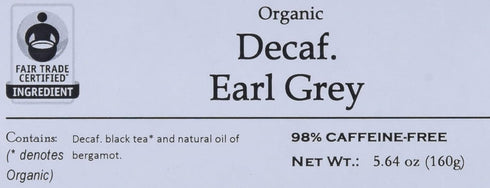 Davidson's Organics Decaffeinated Earl Grey, 100-count Unwrapped Tea Bags
