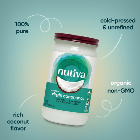 23 Oz Nutiva, Oil Coconut Virgin Organic, Fl