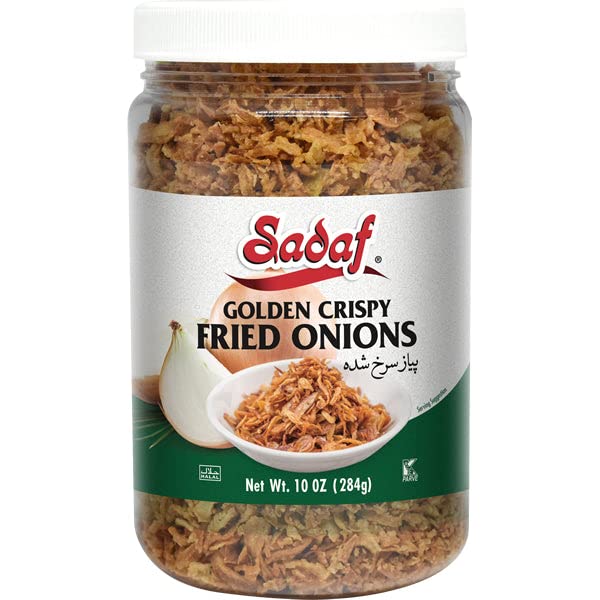 Sadaf Crispy Fried Onions - Golden Fried Onions for Cooking and Food