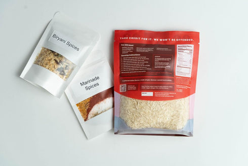 4-6 Kays Curries Chicken Biryani Meal Kit with Premium Basmati Rice and Authentic Indian Spice Blend, Gluten-Free