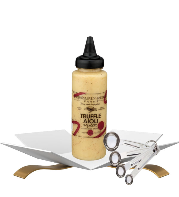 GROVE Garlic Aioli Sauce Terrapin Ridge Farms Aioli Truffle Squeeze (7.5 OZ.) Bundle