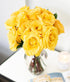 Dozen From You Flowers - One Yellow Roses with Glass Vase | Fresh Flower Bouquets for Birthday, Anniversary, Get Well
