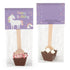 12 Pcs Birthday Hot Chocolate Spoons Gourmet Dark Chocolate Favors with Crushed