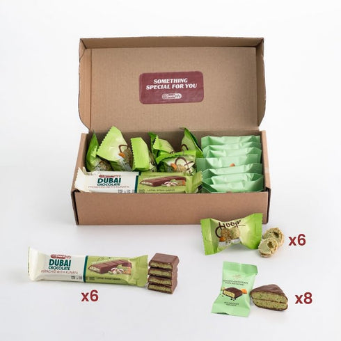 20 count 6 27 8 13 6 | Mini Dubai chocolate & candy - mini Dubai bar g and Dubai candy g - Dubai pistachio ball