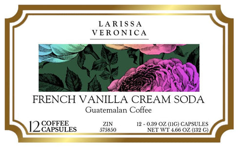 Larissa Veronica (12 575850) 3 Pack French Vanilla Cream Soda Guatemalan Coffee (Single Serve K-Cup Pods) (Gourmet