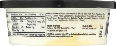8 12 Noosa Lemon Yoghurt, Ounce -- per case.