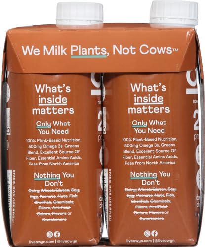 4pk, 11.15 OWYN Dark Chocolate Plant Based Protein Shake FZ