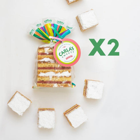 Carla's Sweets 21 (2 2 Assortment Guava Cakes, Mantecaditos Bags)