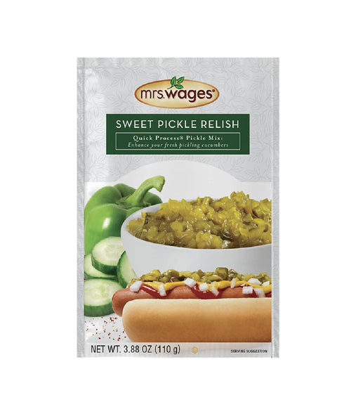 Mrs. Wages Sweet Pickle Relish Quick Process Mix, Quick and Easy, Simple-To-Use,