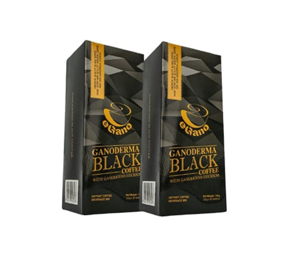 eGano 2 Boxes Premium Ganoderma Black Coffee Instant Coffee With Ganoderma Lucidum Extract