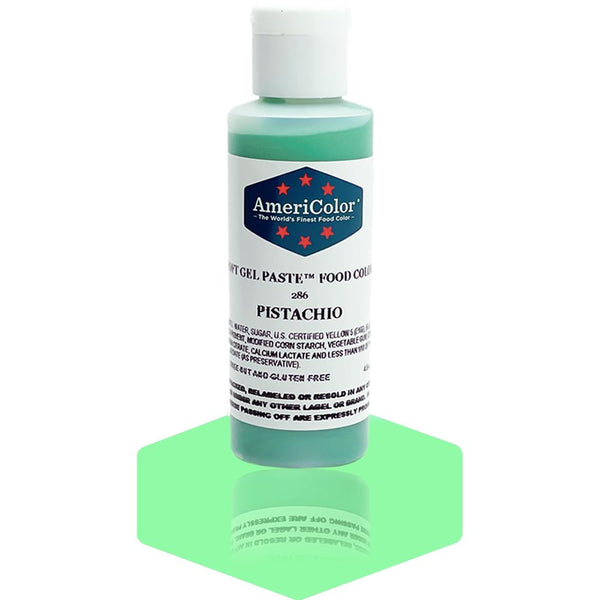 AmeriColor, Pistachio, 4.5 Ounce Bottle, Soft Gel Paste Food Color