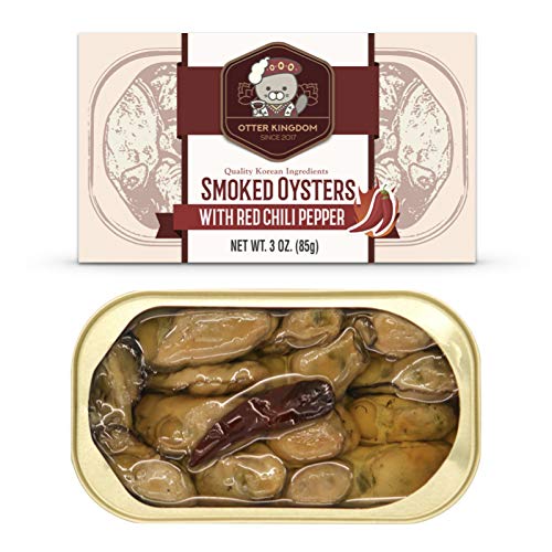 Otter Kingdom Premium Smoked Oysters with Red Chili Pepper in Pure Olive
