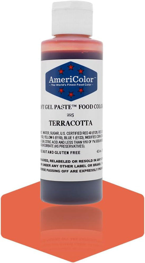 TERRACOTTA SOFT GEL PASTE, 4.5 OZ, Cake Decorating