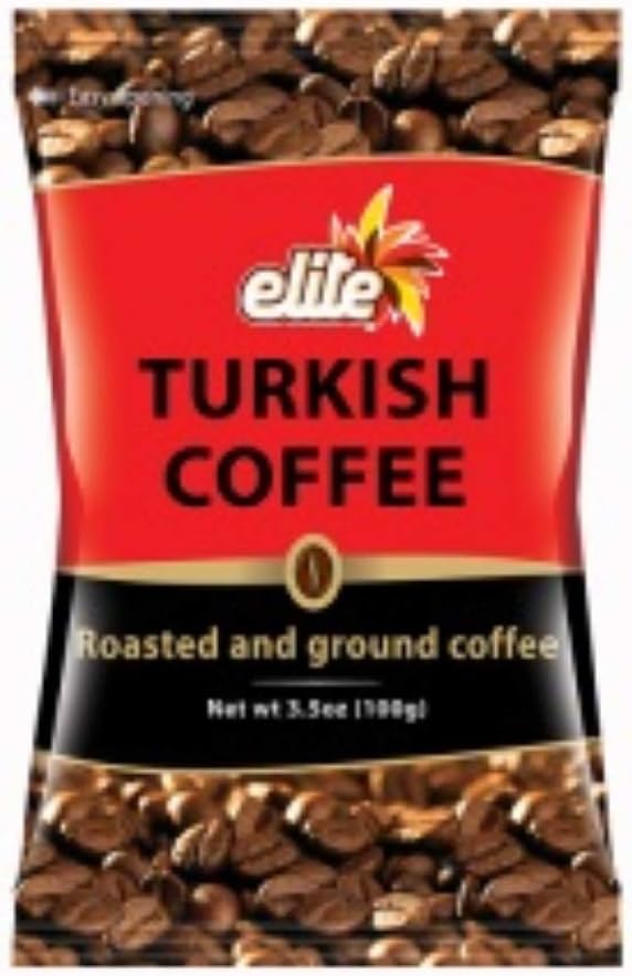 Elite Ground Black Turkish Coffee, KOSHER, 100gr Aroma Dark Mud from Israel