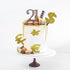 lvbeybc Set 4, Currency Symbol Cupcake Toppers, Glitter Acrylic cake Toppers Birthday Party Decoration Supplie Cake