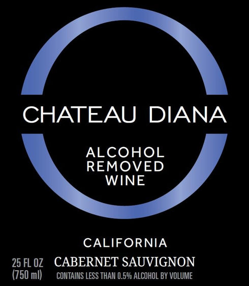 (2x 750 ml.) Chateau Diana Zero Alcohol Removed California Cabernet Sauvignon