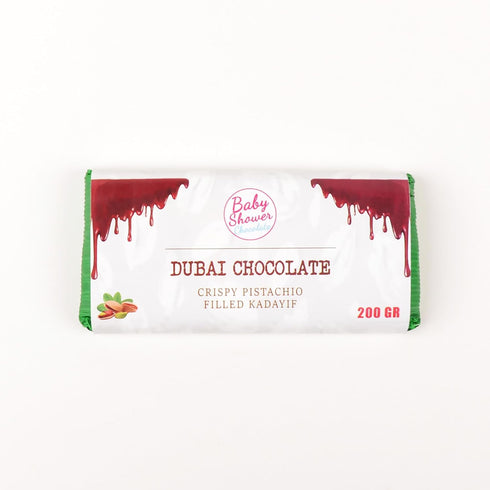 7oz Packed Dubai Chocolate PREMIUM Kunafa Pistachio Bar- Perfect for Gifting, Exclusive Handmade Chocolate Dessert