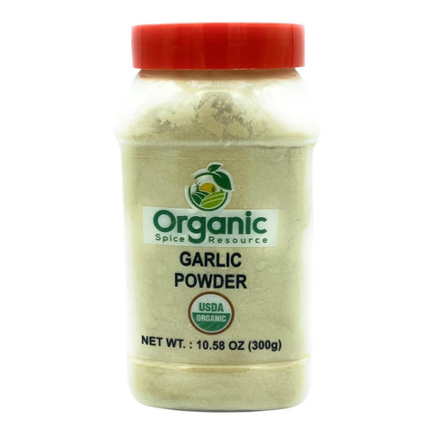 SHOPOSR Organic Garlic Powder | 8 oz (226g) | 100% Raw and Natural | USDA Organic & Non-GMO | Resealable Kraft Bag |
