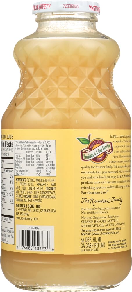 32 fl.oz (Pack 2) Knudsen Juice, Pineapple Coconut