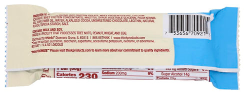 2.1 oz 10 ThinkThin Bar Cookies and Cream, Bars, pk by thinkThin
