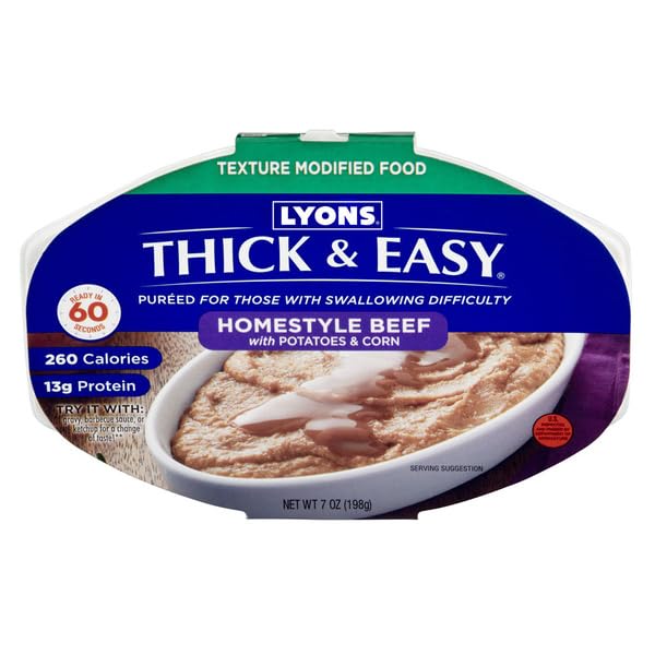 Generic Homestyle Beef with Potatoes & Corn Complete Puree Meal 7 Ounce, THICK