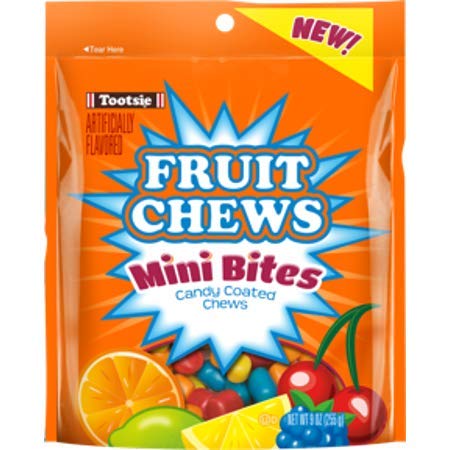 Tootsie Roll Pops 9 oz Tootsie Fruit Chews Mini Bites Candy Coated