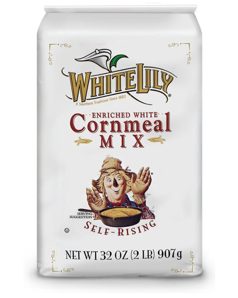 2 pack, 5 lb White Lily Buttermilk Cornmeal & Enriched White Corn meal Mix, Each, with Stock Your Home Conversion