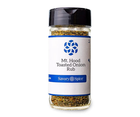Savory Spice (1 4.7 oz) Mt. Hood Toasted Onion Rub - All-Purpose Onion Seasoning Rub | Smoky & Peppery Onion Blend