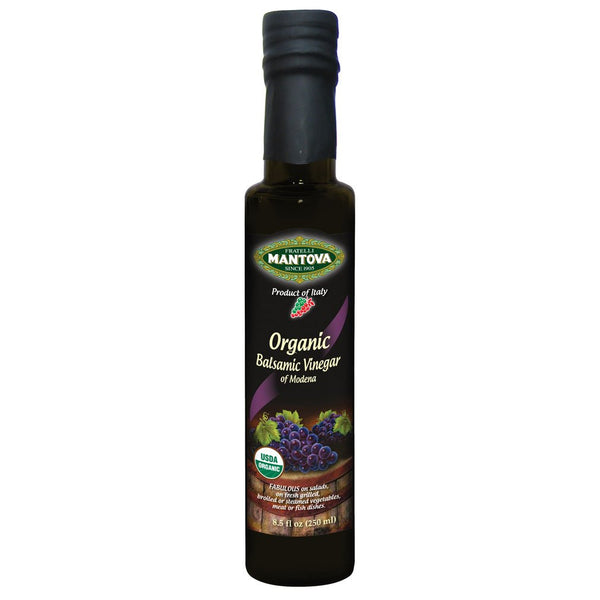 Mantova Organic Balsamic Vinegar of Modena, Perfect for Salad Dressing, Pasta Salad,