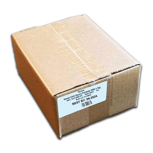 Packets, 600 Packets, Scove Sweet Chili Sauce Case of Portion Perfect Single-Serve Size for Delivery and Takeout
