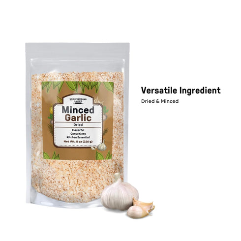 8 oz, Unpretentious Minced Dried Garlic, Kitchen Essential, Versatile Seasoning