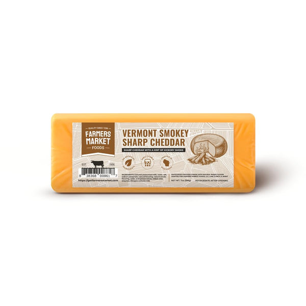 FARMERS' MARKET CHEESE Farmers Market, Gluten Free, Keto, Paleo, Low Sodium, Zero Sugar, Wisconsin Cheese,
