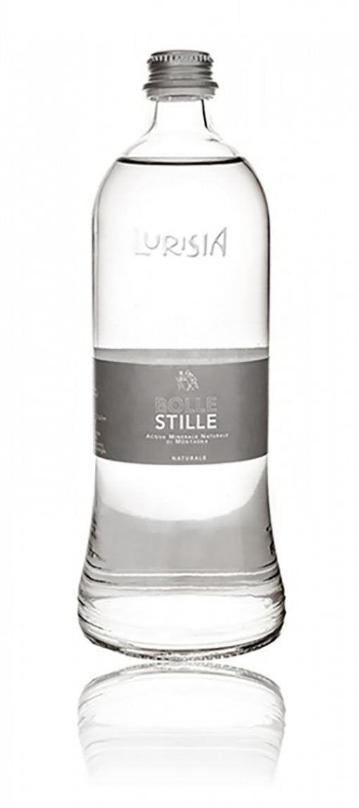 Lurisia Alu Stille (Non-Sparkling) Natural Spring Mineral Water, 11.2 fl oz (5 Glass
